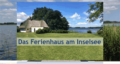 Desktop Screenshot of ferienhaus-am-inselsee.de