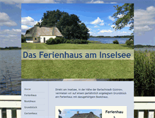 Tablet Screenshot of ferienhaus-am-inselsee.de